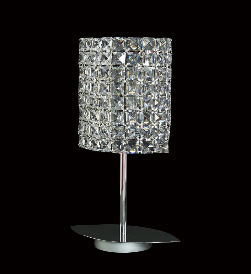 38 Crystal Table Lamp - 9" 2 Light - Asfour Crystal [T-38-2L-22-128]