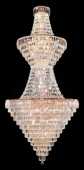 103 Crystal Pendant Light 43in 44 Light - Asfour Crystal - Chandelier [103(610-4")-43"-2LAYERS-610-1064]