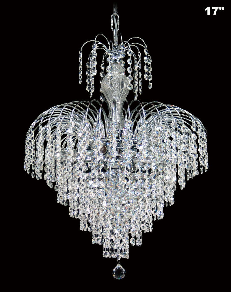 4718 Crystal Pendant Light (All Sizes) with Asfour Crystal 14mm Beads - Chandelier