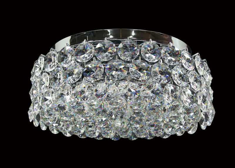 1041 Crystal Flush Mount Light - 17" 8 Light - Asfour Crystal [C-1041-17"-40mm-61]
