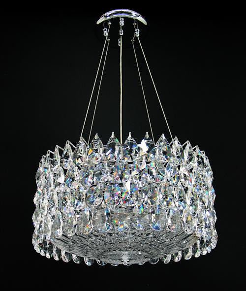 3015 Crystal Pendant Light - 18" 8 Light - Asfour Crystal Chandelier [S-3015-18"+70 GLASS]