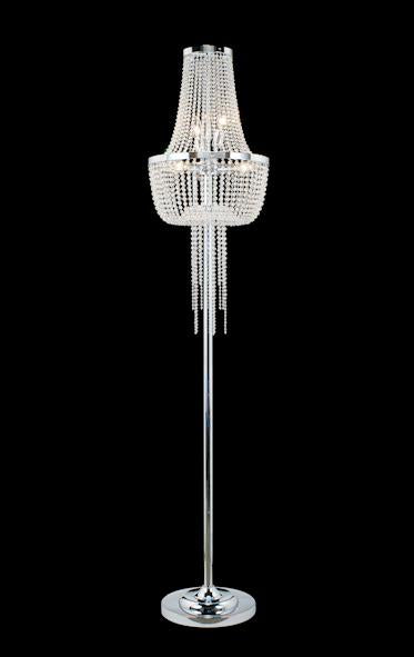 1512 Crystal Floor Lamp 14" 6 Light - Asfour Crystal [ST-1512-14"-6L]