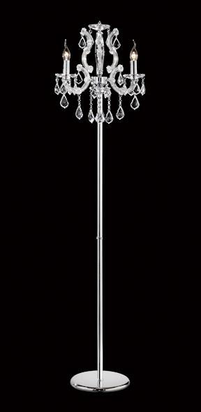 6613 Crystal Floor Lamp - 18.5" 3 Light - Asfour Crystal [ST-6613-3L-1038-911]