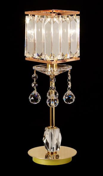 008 Crystal Table Lamp - 5" 1 Light - Asfour Crystal Penlogue Coffin Stone [T-008-1L-1038-701-LS3-610]