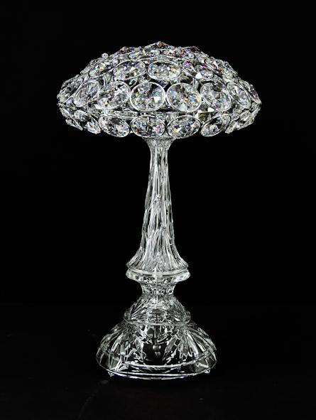 1056 Crystal Table Lamp 11" 2 Light - Asfour Crystal [T-1056-11"-2L-1040-53]