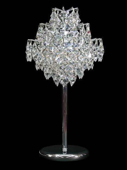 1081 Crystal Table Lamp - 10" 1 Light - Asfour Crystal [T-1081-10"-2024-22mm]