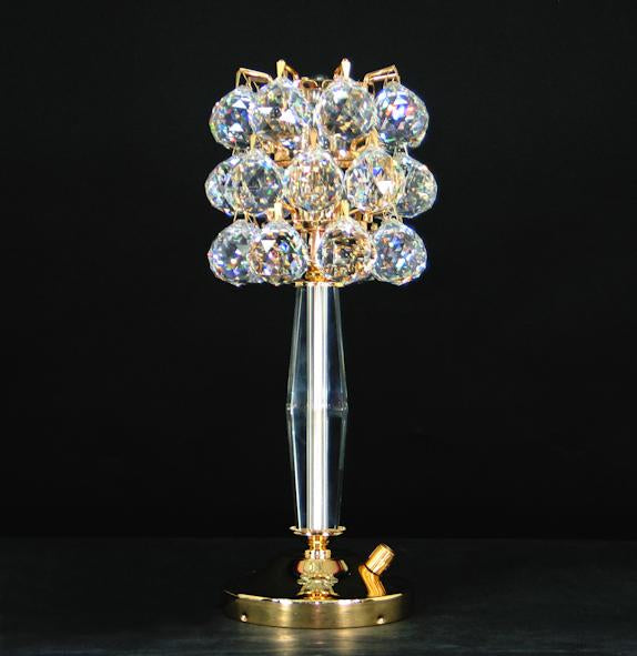 3013 Crystal Table Lamp - 6" 1 Light - Asfour Crystal 40mm Ball [T-3013(H)-1L-40mm-24]