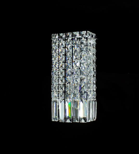 100 Crystal Wall Light - 6" 2 Light - Asfour Crystal [W-100-1-2L-611-11]