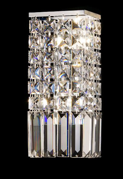 101 Crystal Wall Light - 5.5" 2 Light - Asfour Crystal [W-101-2L-610-4-10]