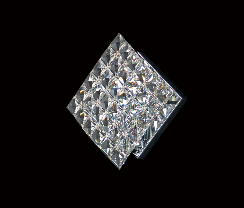 1081 Crystal Wall Light - 10" 1 Light - Tile Patterned - Asfour Crystal [W-1081-1L-28mm-36]