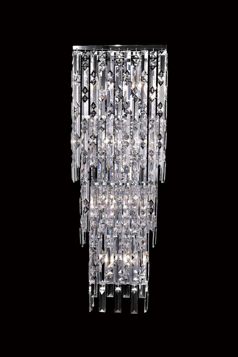 20610 Crystal Wall Light - 12" 8 Light - Asfour Crystal [W-20610-12"x5.5"x36"-8L]