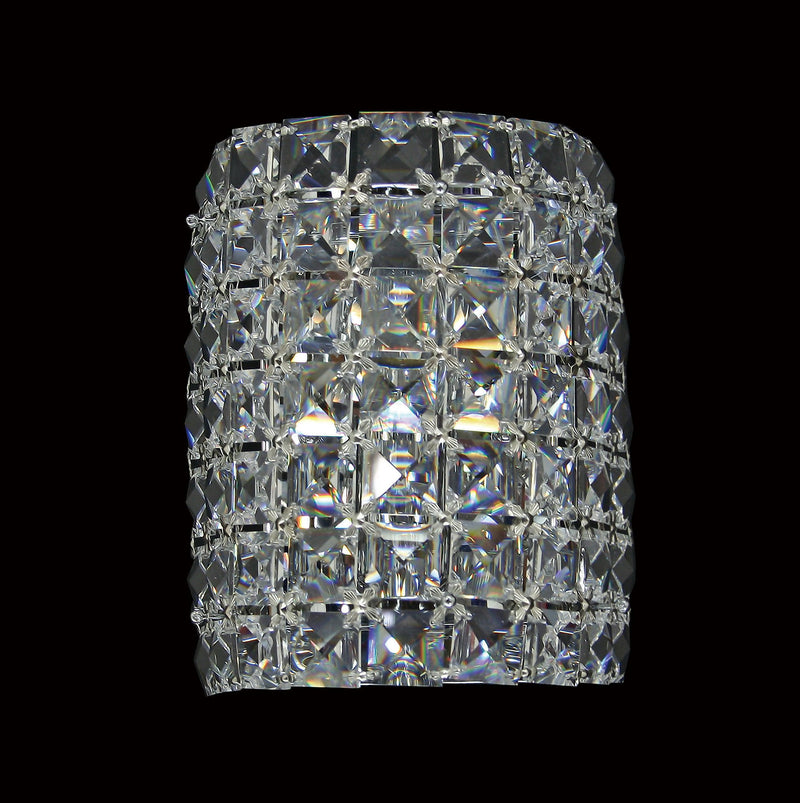 22 Crystal Wall Light - 6" 1 Light Chrome - Asfour Crystal [W-22-1L-22mm-63]