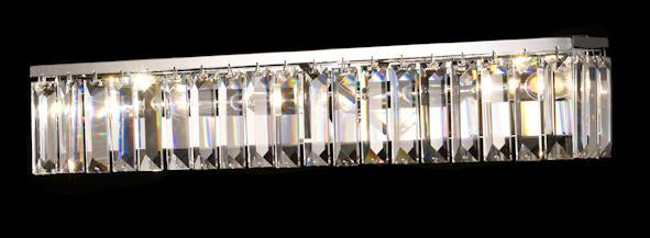 610 Crystal Wall Light - 25" Rectangle 3 Light - Asfour Crystal [W-610-3L-610-4-25]